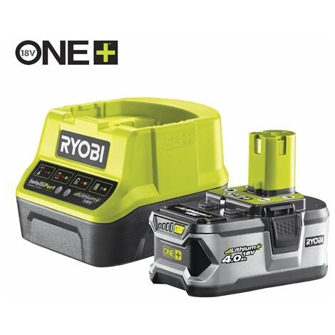 Ryobi – Batteria Litio+ 4.0Ah 18V – Caricabatteria incluso – Tecnologia IntelliCell™ – SKU RC18120140 (1/10)