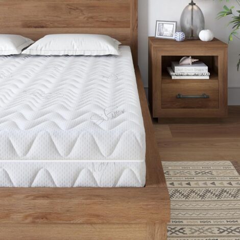 Newentor® Surmatelas 2 en 1 - Niveau de dureté H2 et H3 - 160 x 200 cm - Hauteur 10 cm - Certifié Oeko-TEX® - Surmatelas pour lit à sommier tapissier, caravane