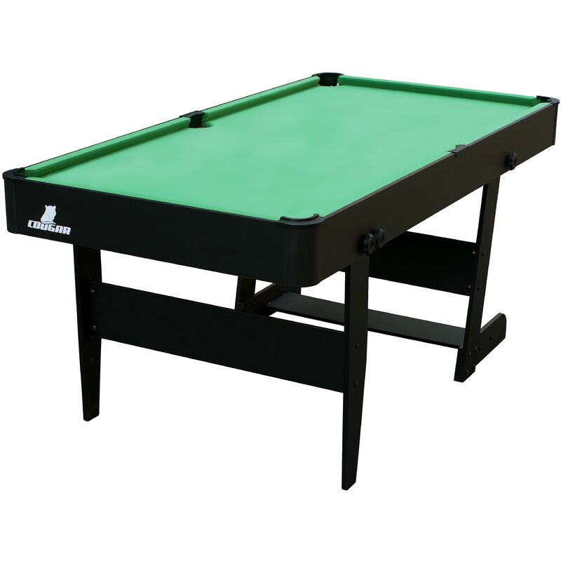 COUGAR - Table de Billard Portable Noir/Bleu Mini, Billard sur Table  Surface de (LXL) 110 x 56 cm, Billard Table Epaisseur Terrain de 12 mm