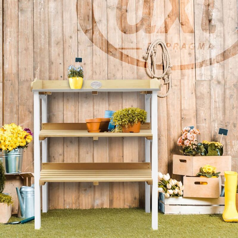 Table De Culture Et Bac à Sable En Bois AXI Linda - Potager Surélevé Et Aire De Jeu Enfant Multifonction
