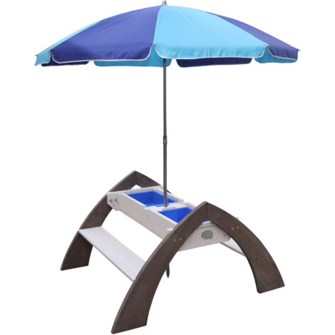 Axi Delta Table Sable Et Eau / Pique Nique Table D’Eau Avec Couvercle & Boîtes De Rangement Table De Jeu Enfant À Eau Pour Le Jardin (1/5)