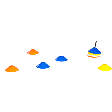 Axi Markers Pro Cônes De Marquage, Disques De Marquage Plastique Flexible Et Sont Pratiquement Incassables Set De 40 Pièces Set De Marquage De Haute Qualité Avec 40 Chapeaux D'Entraînement (1/5)
