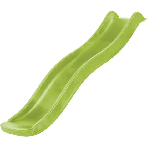 Axi Sky175 Toboggan À Eau En Vert Citron - 175 Cm  Élément Complémentaire Pour Aire De Jeux / Maison De Jeu Enfant  Toboggan Pour Hauteur De Estrade 90 Cm