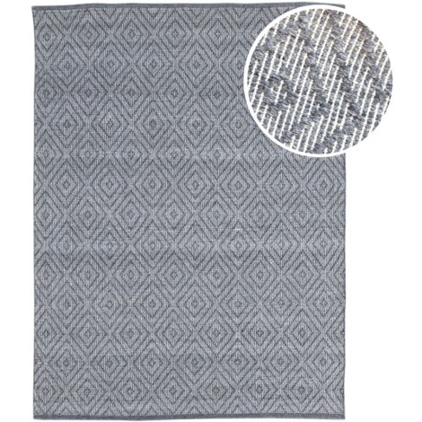 Axi Bali Tapis D'Extérieur, Rectangulaire, Gris, 140 X 120 Cm / Épaisseur : 5 Mm- Tapis Jardin Extérieur/Intérieur - Tapis Balcon Fabriqué À Partir De Bouteilles En Pet Recyclées (1/5)