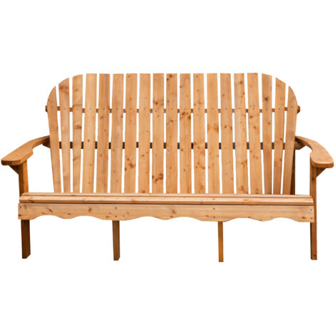 Axi Isabelle Banc De Jardin En Bois, 3 Places, 173 X 90 X 91 Cm, Poids Maximal : 300 Kg / 3 Personnes Banc De Jardin Style Adirondack, Bois D'Épicéa Fsc Mixte, Dossier Haut (1/5)