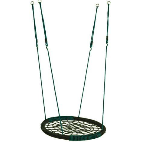 Axi Balançoire Nid D’Oiseau Enfant 100 Cm Balançoire Ronde Vert Pour Le Jardin