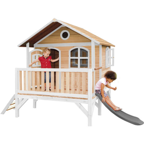 AXI Tom Maison Enfant avec Toboggan rouge | Aire de Jeux pour l AXI Tom Maison Enfant avec Toboggan rouge | Aire de Jeux pour l