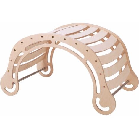 Katehaa Arche D'Escalade Xxl En Bois Aux Couleurs Naturelles Arche D'Escalade Intérieure / Structure D'Escalade Pour Enfants Jouets Montessori (1/5)
