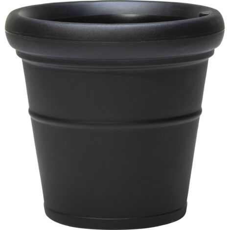 Step2 Claremont Pot De Fleur - Onyx Noir 48,3. X 48,3. X 45,7 Cm Jardinière Balcon Léger Et Facile À Déplacer - Plastique Rotomoulé (1/5)