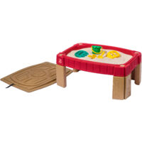 Step2 Naturally Playful Table à Sable  Table d'activité Sable Enfant / pour Enfants en Plastique avec Couvercle  41.7x91.4x66 cm