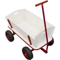 SUNNY Billy Chariot de Transport en Bois | Chariot pour Enfants rouge | Capacité 100 kilos - Rouge