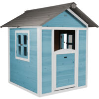 Axi Maison Enfant Beach Lodge En Bleu Maison De Jeux En Bois Ffc Pour Les Enfants Maisonnette / Cabane De Jeu Pour Le Jardin