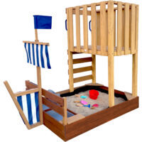 Axi Vicky Aire De Jeux En Bois / Aire De Jeux Extérieur, Bac À Sable, Cuisine De Jeu Et Tableau Noir Jeux En Bois Extérieur
