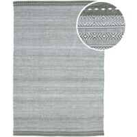 Axi Rhodos Tapis D'Extérieur, Rectangulaire, Vert, 200X290 Cm / Épaisseur : 5 Mm- Tapis Jardin Extérieur/Intérieur - Tapis Balcon Fabriqué À Partir De Bouteilles En Pet Recyclées
