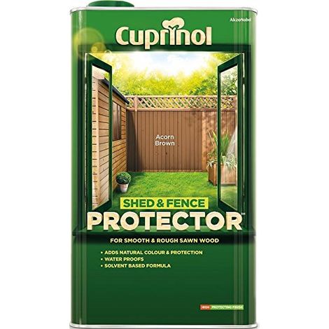 Cuprinol Shed & Fence Protector Acorn Brown 5 Litre