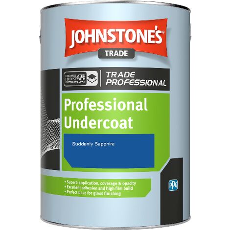 Johnstone's Professional Undercoat spirit based paint - Suddenly Sapphire - 1ltr