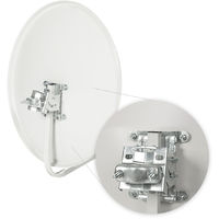 Kit Antena Parabólica 60cm + LNB + Soporte + Cable + Conectores + Receptor
