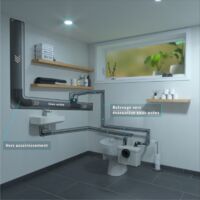 Broyeur Vegetaux Et Branches Aquasani Compact WC Broyeur Double