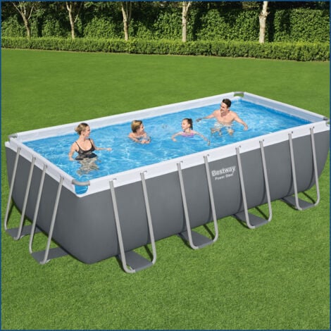 Power Steel™ Frame Pool Komplett-Set mit Sandfilteranlage 488 x 244 x ...