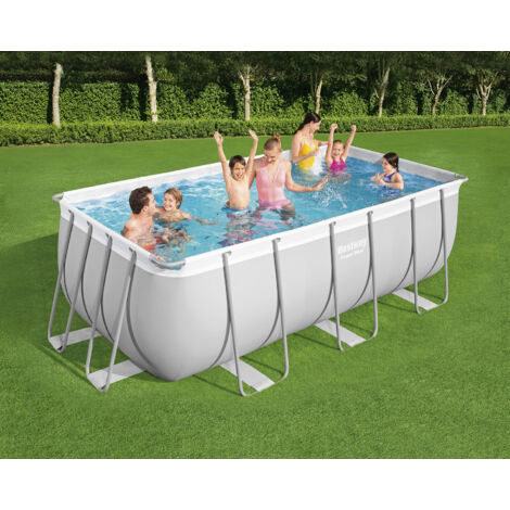 Power Steel™ Frame Pool Set mit Sandfilteranlage 412 x 201 x 122 cm