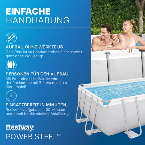 Power Steel™ Frame Pool KomplettSet mit Sandfilteranlage 732 x 366 x
