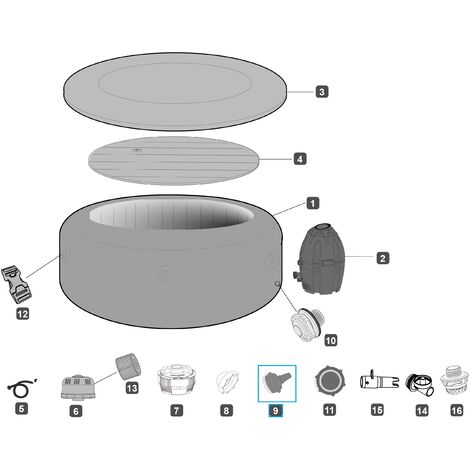 Doppelfiltergehäuse Für Lay-Z-Spa - Langlebiges Ersatzteil Für Whirlpool Filter