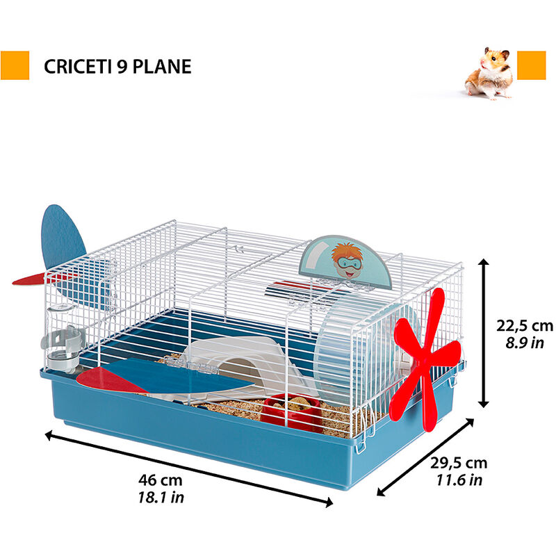 Ferplast GERBI Gabbia due piani per gerbilli e criceti. . Variante GERBI -  Misure: 57.5 x 39.5 x h