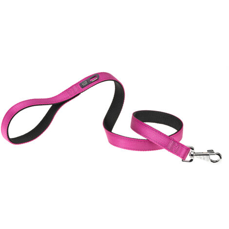 Ferplast DUAL G COLOURS Guinzaglio per cani in nylon, in 3 misure e 4 colori. Variante G25/110 - Misure: 25 mm x L 110 cm - Viola