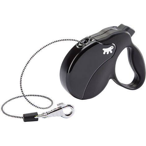 Ferplast AMIGO CORD Guinzaglio allungabile con cordino. 4 misure e vasta scelta di colori.. Variante MINI - Misure: 12 x 3 x h 10 cm - Nero