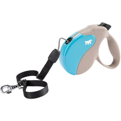 Ferplast AMIGO CORD Guinzaglio allungabile con cordino. 4 misure e vasta scelta di colori.. Variante M - Misure: 15 x 3.6 x h 14 cm - Azzurro