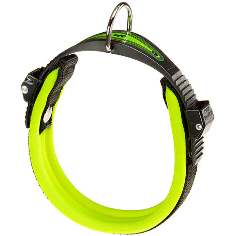 Ferplast ERGOFLUO C Collare per cani con morbida imbottitura e chiusura con microregolazione.. Variante C15/42 - Misure: A: 34-42 cm B: 15 mm - Giallo