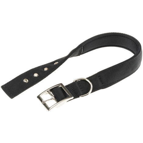 Ferplast DAYTONA C Collare in nylon con soffice imbottitura - in vari colori e misure. Variante C30/55 - Misure: A: 47-55 cm B: 30 mm - Nero