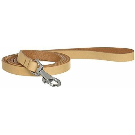 Ferplast NATURAL G Guinzaglio per cani in pelle vera, in 2 colori e 4 misure. Variante G10/120 - Misure: 10 mm x L 120 cm - Cuoio Naturale