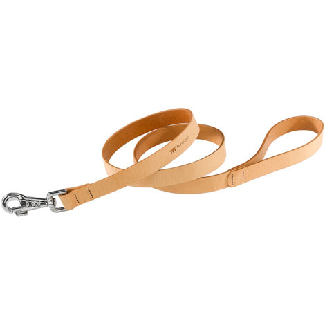 Ferplast NATURAL G Guinzaglio per cani in pelle vera, in 2 colori e 4 misure. Variante G20/180 - Misure: 20 mm x L 180 cm - Cuoio Naturale