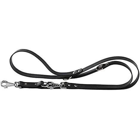 Ferplast NATURAL GA Guinzaglio in pelle vera per l'addestramento di cani - 2 colori e 3 misure. Variante GA22/200 - Misure: 22 mm x L 200 cm - Nero