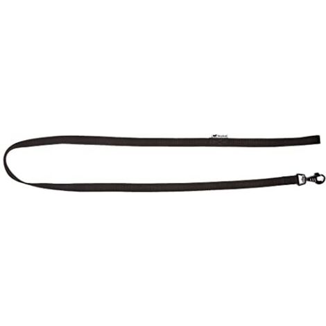 Ferplast CLUB G Guinzaglio in nylon per cani, in varie misure e colori. Variante G15/120 - Misure: 15 mm x L 120 cm - Nero