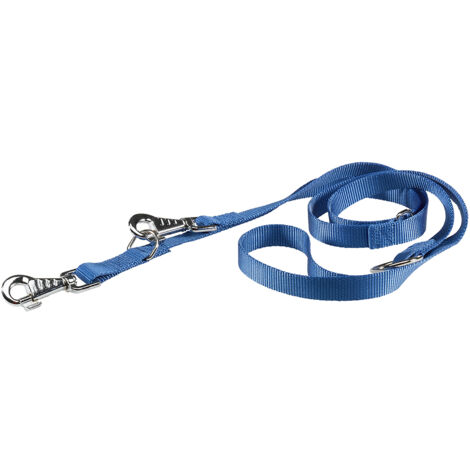 Ferplast CLUB GA Guinzaglio regolabile in nylon per l'addestramento di cani - in vari colori e misure. Variante GA25/200 - Misure: 25 mm x L 200 cm - Blu