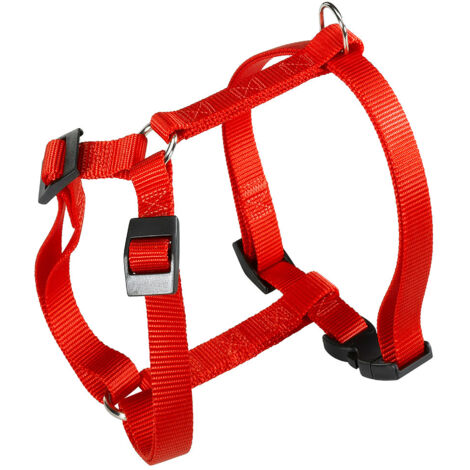 Ferplast CHAMPION P Pettorina in nylon per cani. Vari colori, varie misure.. Variante EXTRA LARGE - Misure: A: 53-84 cm B: 60-98 cm 25 mm - Rosso