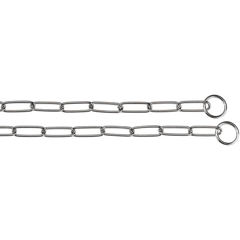 Ferplast CHROME CSP Collare a strangolo per cani in acciaio cromato - 6 misure. Variante CSP40132 - Misure: A: 68 cm -