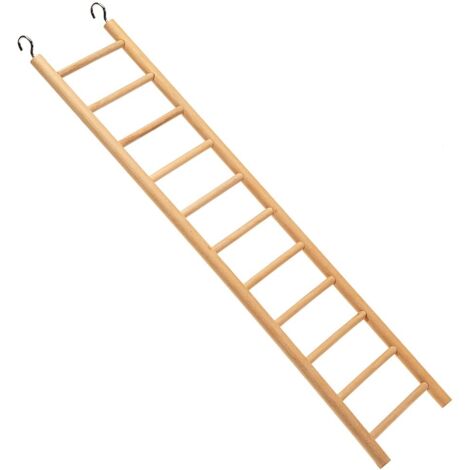 Ferplast Scaletta PA 4002 Scaletta in legno per parrocchetti, cocorite e calopsiti. Variante PA 4006 - Misure: 11 x h 44.8 cm -