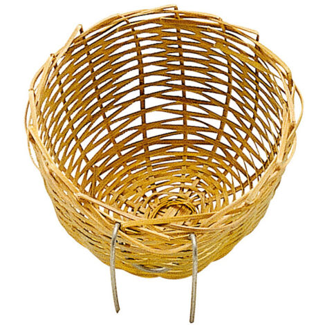 Ferplast Nido PA 4455 Nido in vimini per canarini, piccoli uccelli ed esotici . Variante PA 4454 - Misure: Ø 11 x 6 cm -