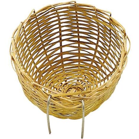 Ferplast Nido PA 4455 Nido in vimini per canarini, piccoli uccelli ed esotici . Variante PA 4455 - Misure: Ø 8.6 x 5 cm -