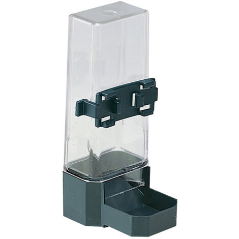 Ferplast SILVER SPECIAL 4560 - 0,2 L Beverino in plastica per parrocchetti, calopsiti e cocorite. Variante SILVER SPECIAL 4560 - Misure: 7.3 x 8 x h 15.1 cm - 0.2 L - Colori misti