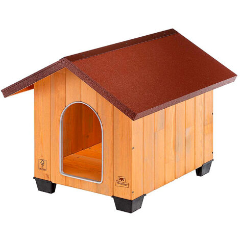 Ferplast DOMUS Cuccia per cani in legno FSC - 6 misure. Variante MEDIUM - Misure: 70 x 82 x h 67 cm -