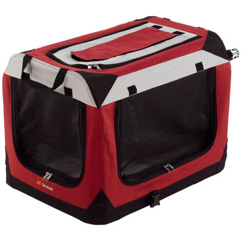 Ferplast HOLIDAY Cuccia portatile per cani di taglia piccola e media - 4 misure. Variante HOLIDAY 4 - Misure: 60 x 42 x h 42 cm - Bordeaux (1/5)