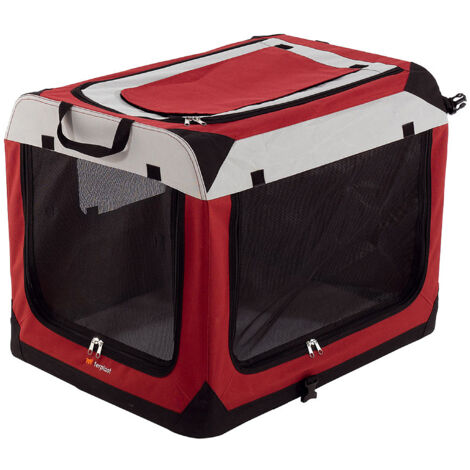 Ferplast HOLIDAY Cuccia portatile per cani di taglia piccola e media - 4 misure. Variante HOLIDAY 6 - Misure: 70 x 52 x h 52 cm - Bordeaux