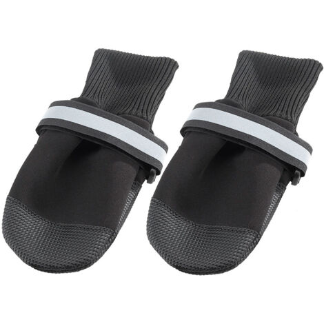 Ferplast PROTECTIVE SHOES  Scarpette protettive per cani. Variante M - Misure: 7 x 8 x h 9 cm - Nero