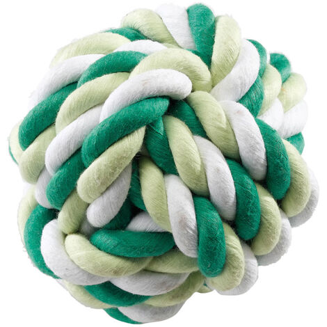 Ferplast Gioco PA 6525 Pallina per cani di cordino di cotone intrecciato. Due misure.. Variante PA 6527 - Misure: Ø 10 cm -