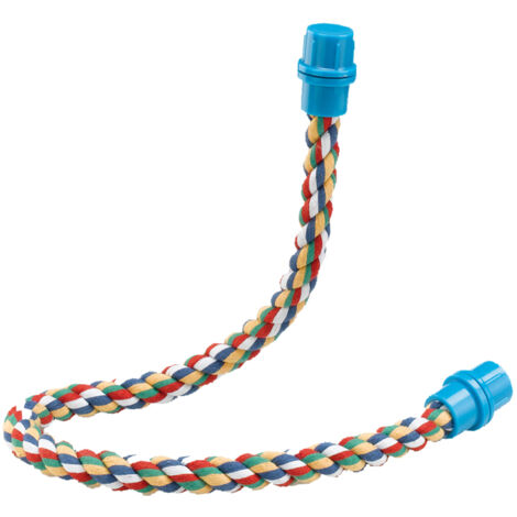 Ferplast Posatoio PA 4112 Posatoio in cotone intrecciato per pappagalli e cacatua. Variante PA 4114 - Misure: Ø 1.8 x 66 cm -