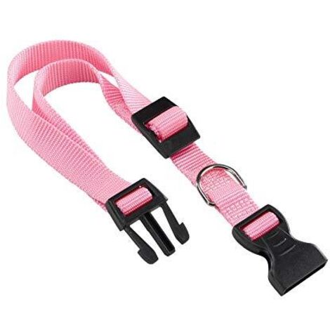 Ferplast CLUB C Collare in nylon per cani, in varie misure e colori. Variante C10/32 - Misure: A: 23-32 cm B: 10 mm - Rosa